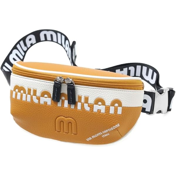 ミラ ミラン 定価1,4万 2WAY ショルダーバッグ ボディバッグ キャメル ミラミラン mila milan ミラミラン ショルダーバッグ ミニ